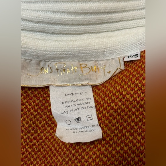 EUC- Jen’s Pirate Booty Freedom Star Cardigan with Belt - Picture 5 of 10